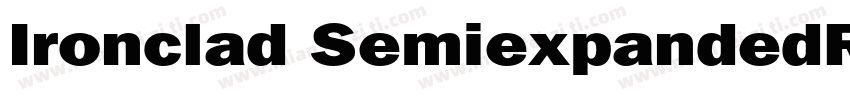 Ironclad SemiexpandedRegular字体转换